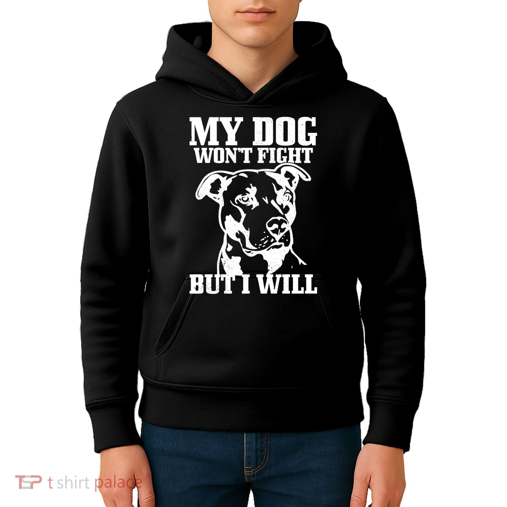 Pitbull Funny Dog Pitbull Mom Pitbull Dad Cute Gift Kids Hoodie