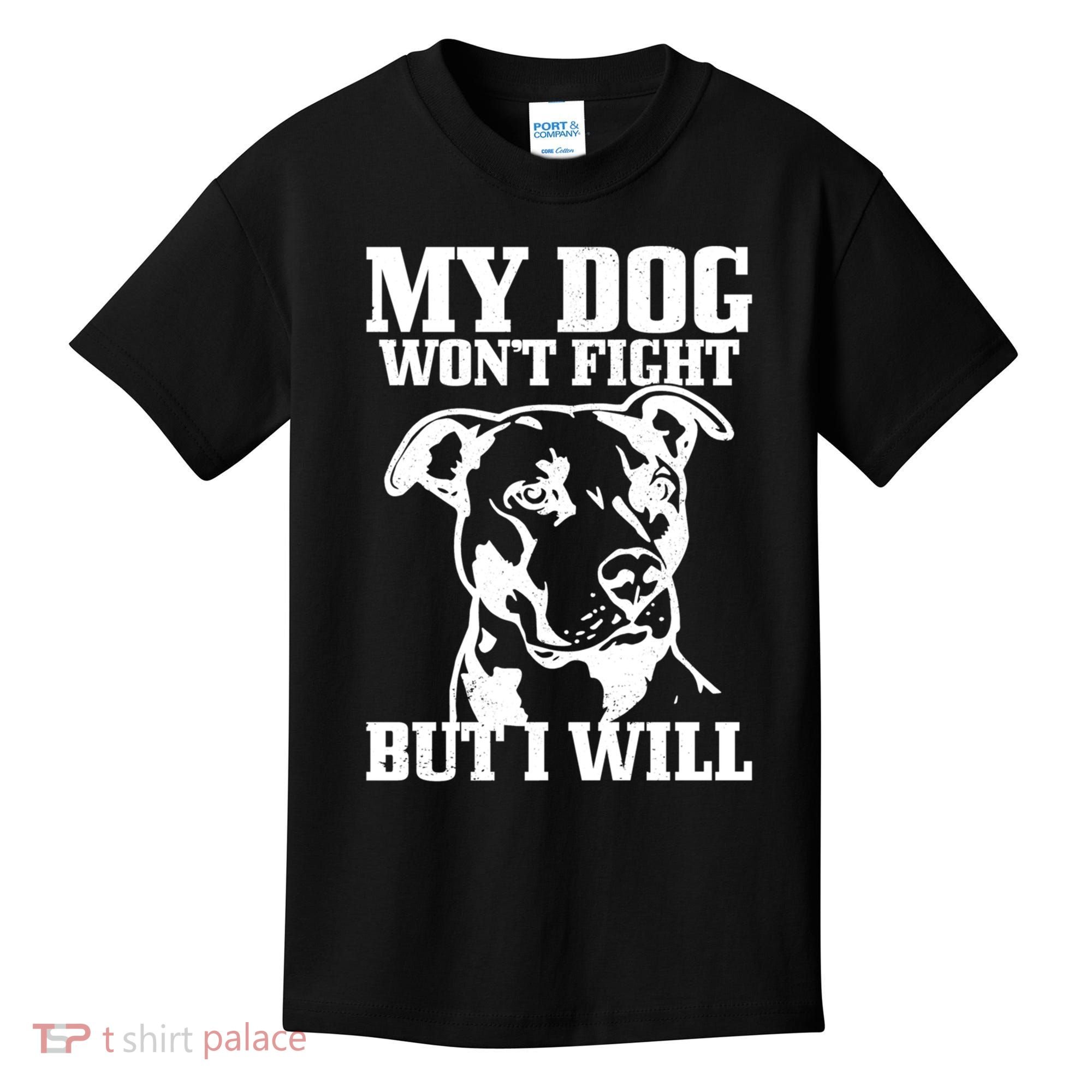 Pitbull Funny Dog Pitbull Mom Pitbull Dad Cute Gift Kids T-Shirt