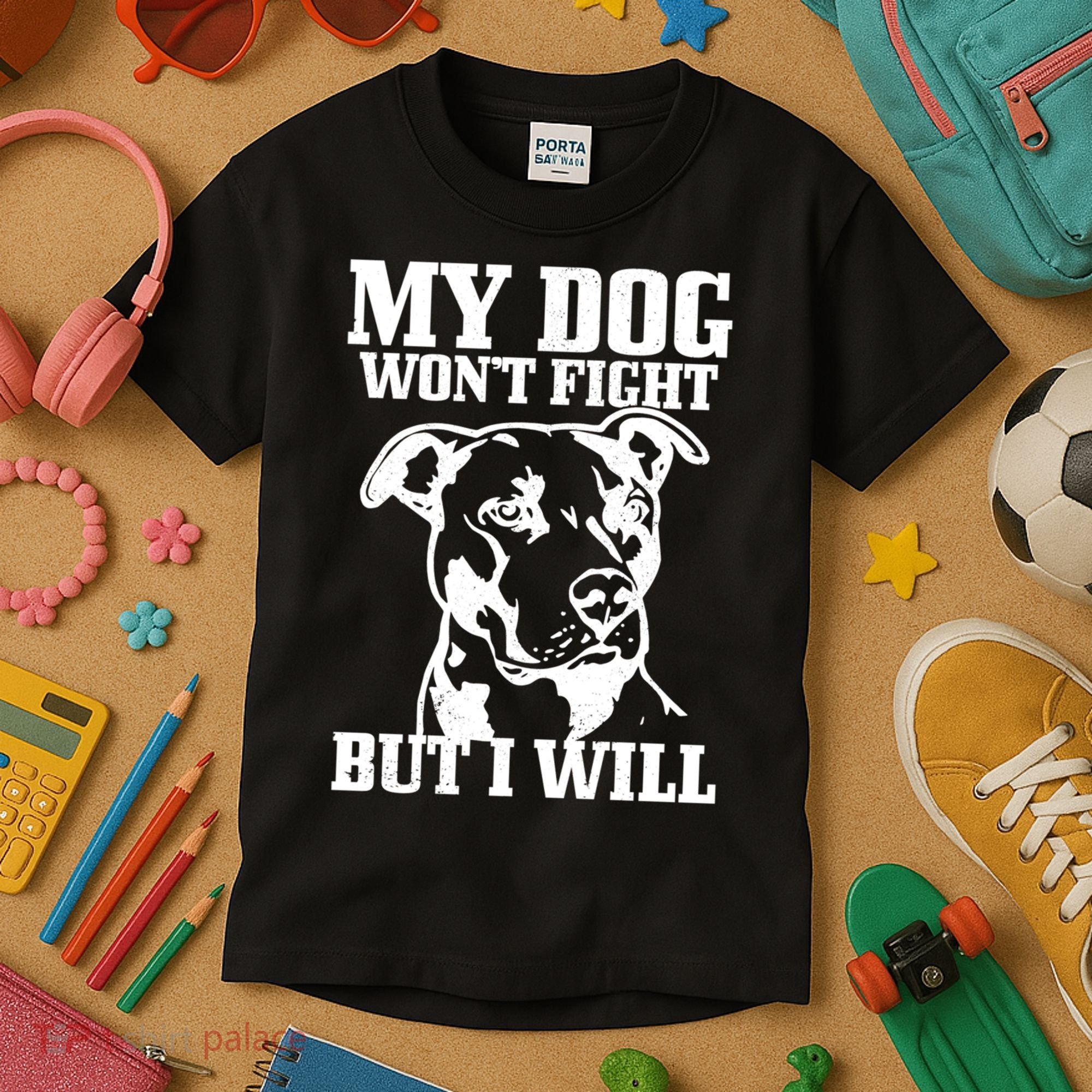 Pitbull Funny Dog Pitbull Mom Pitbull Dad Cute Gift Kids T-Shirt