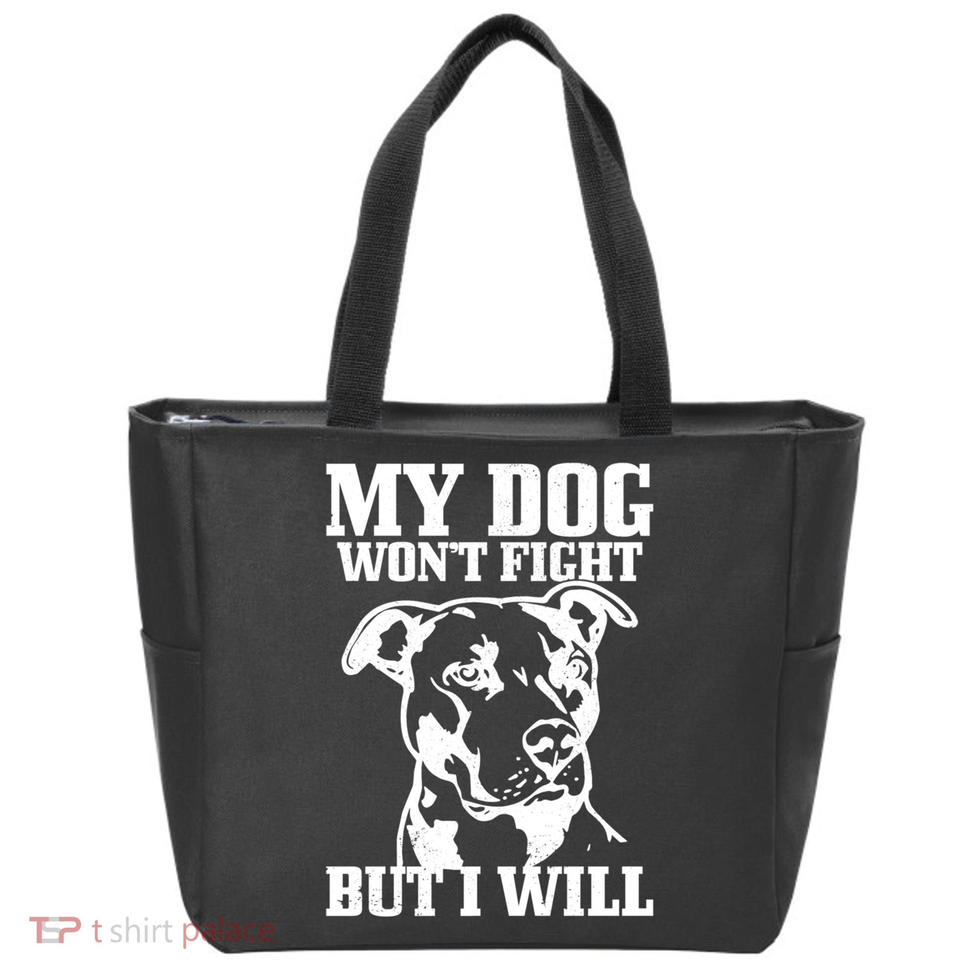 Pitbull Funny Dog Pitbull Mom Pitbull Dad Cute Gift Tote Bag