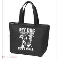 Pitbull Funny Dog Pitbull Mom Pitbull Dad Cute Gift Tote Bag thumb 3