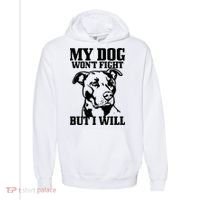 Pitbull Funny Dog Pitbull Mom Pitbull Dad Cute Gift Comfort Colors Garment-Dyed Hooded Sweatshirt thumb 0