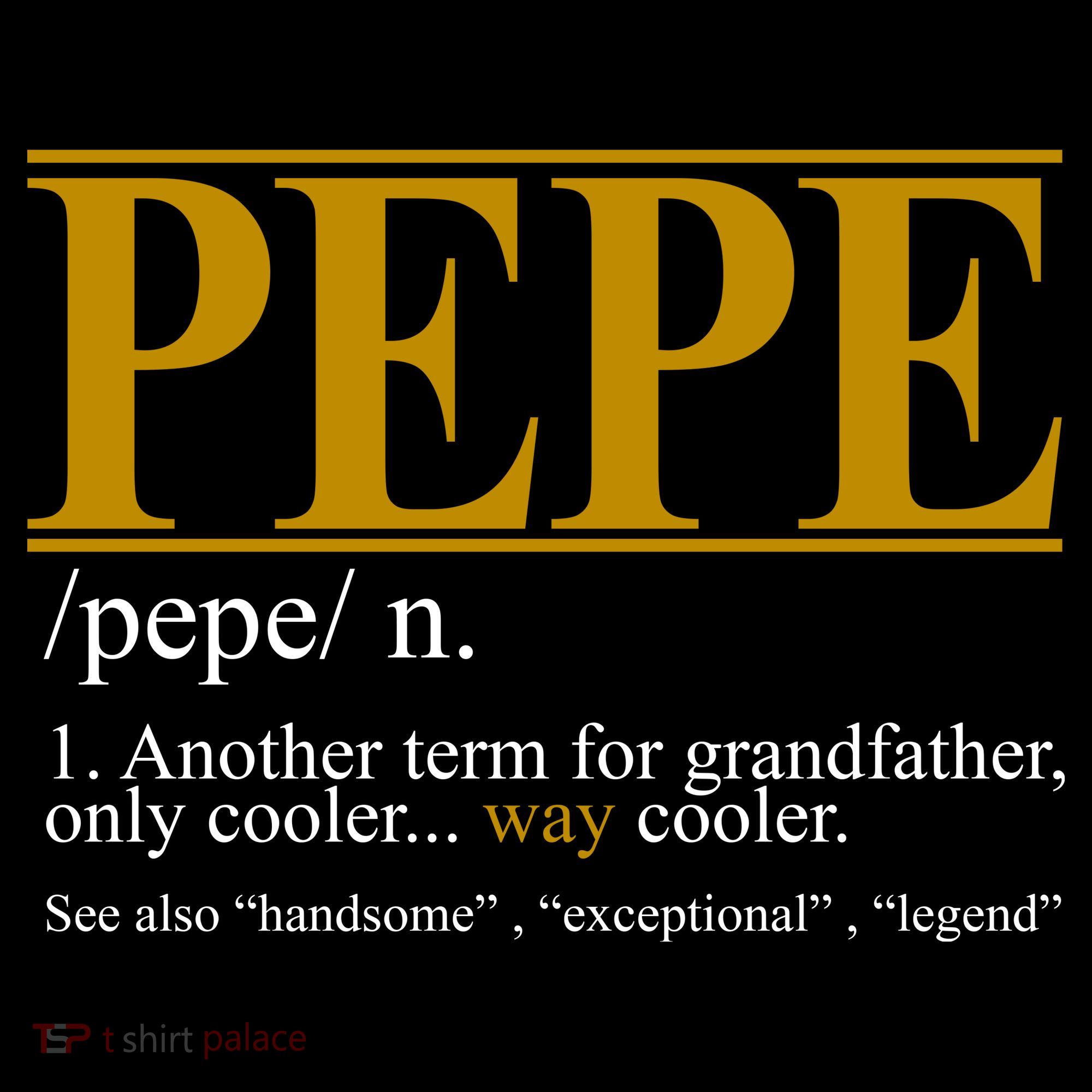 Pepe Fathers Day Gift Grandpa Definition Ornament