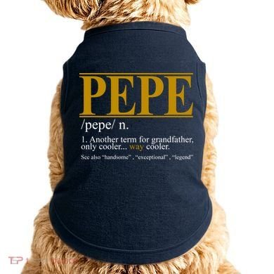 Pepe Fathers Day Gift Grandpa Definition Doggie Tank