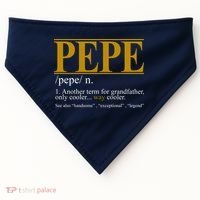 Pepe Fathers Day Gift Grandpa Definition USA-Made Doggie Bandana thumb 0