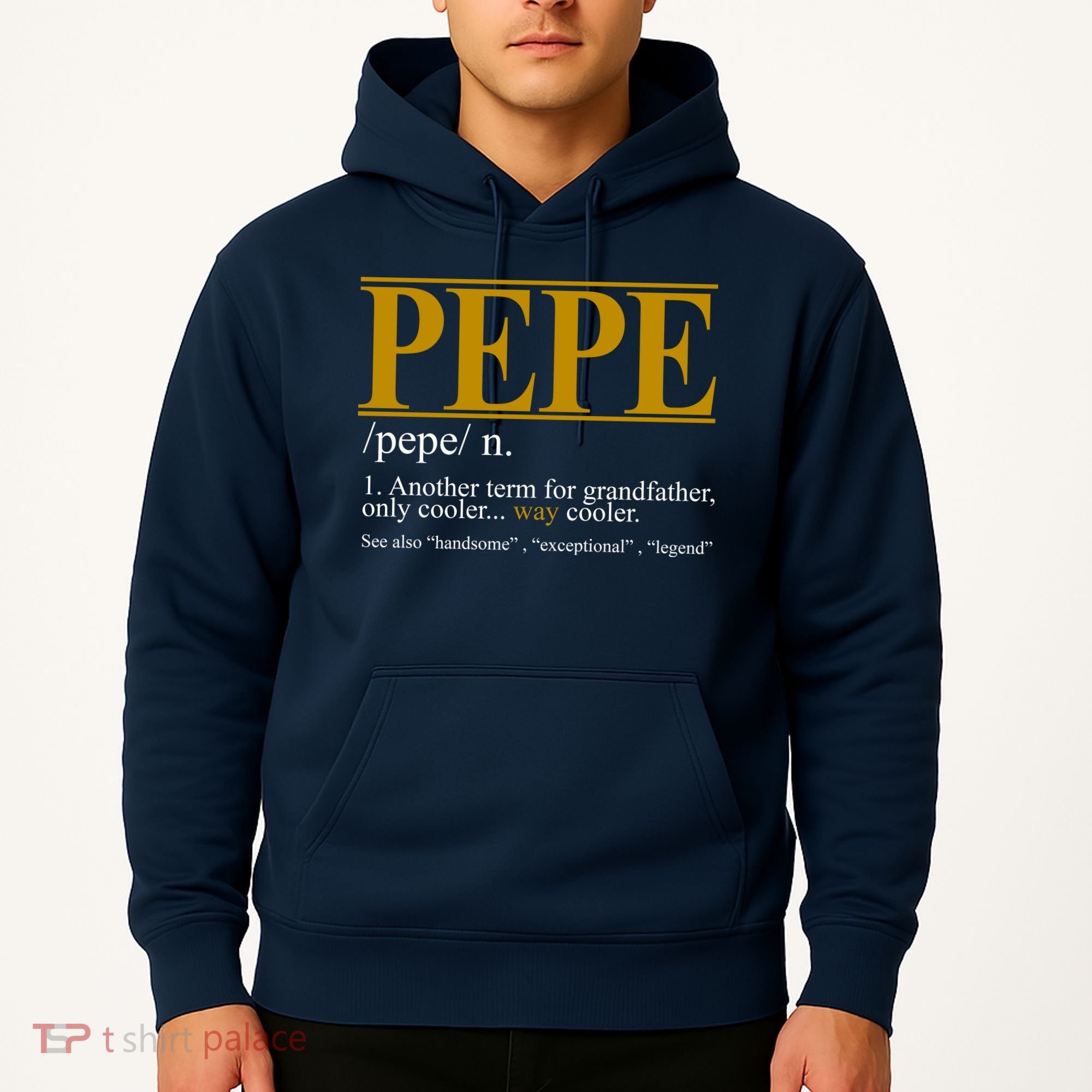 Pepe Fathers Day Gift Grandpa Definition Hoodie