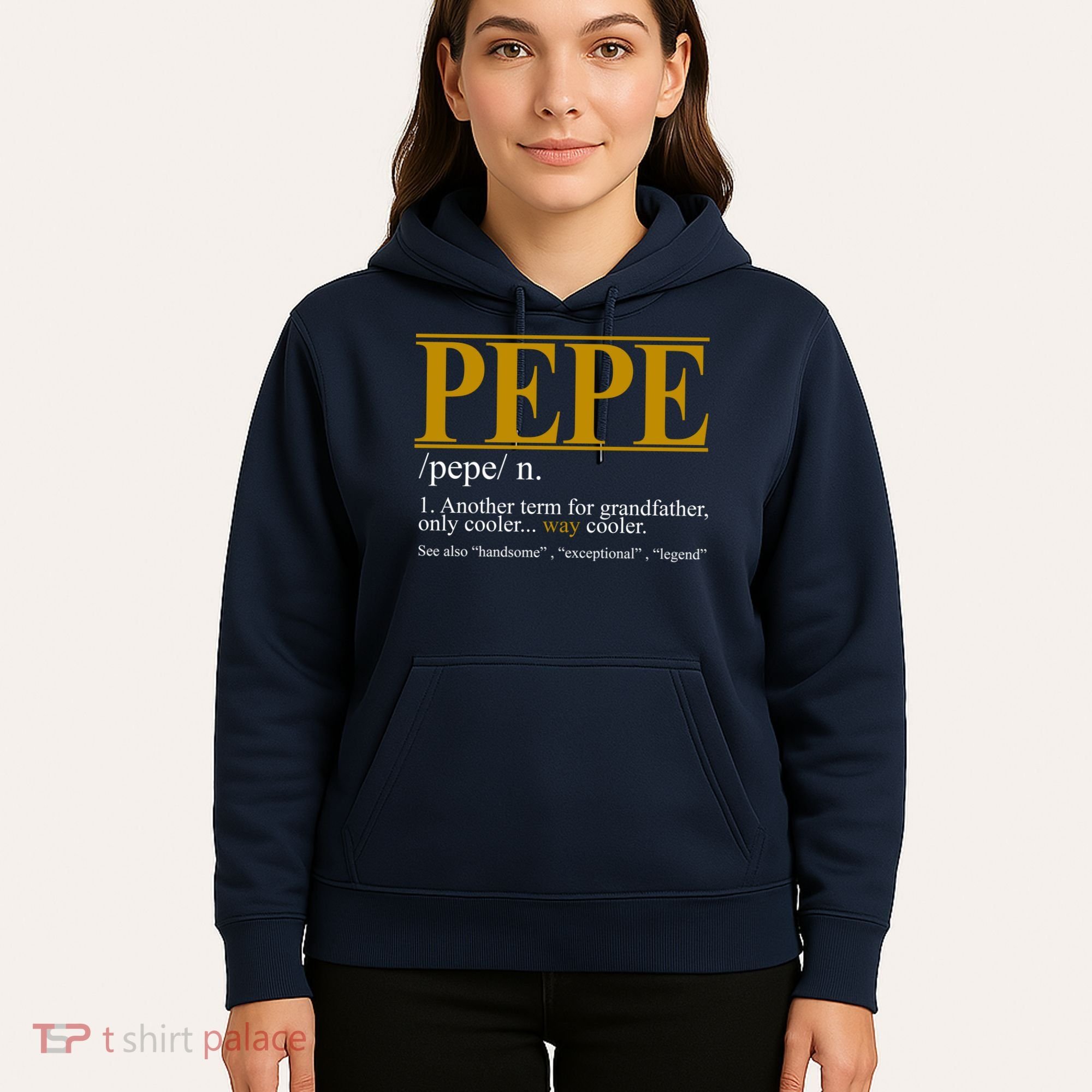 Pepe Fathers Day Gift Grandpa Definition Hoodie