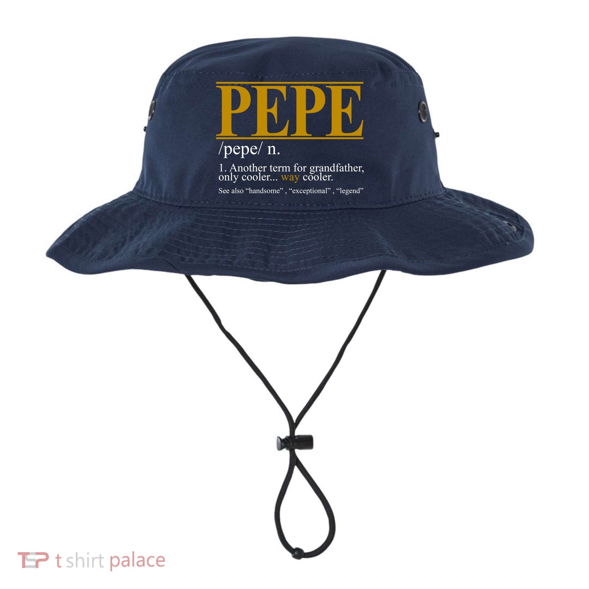 Pepe Fathers Day Gift Grandpa Definition Bucket Hat