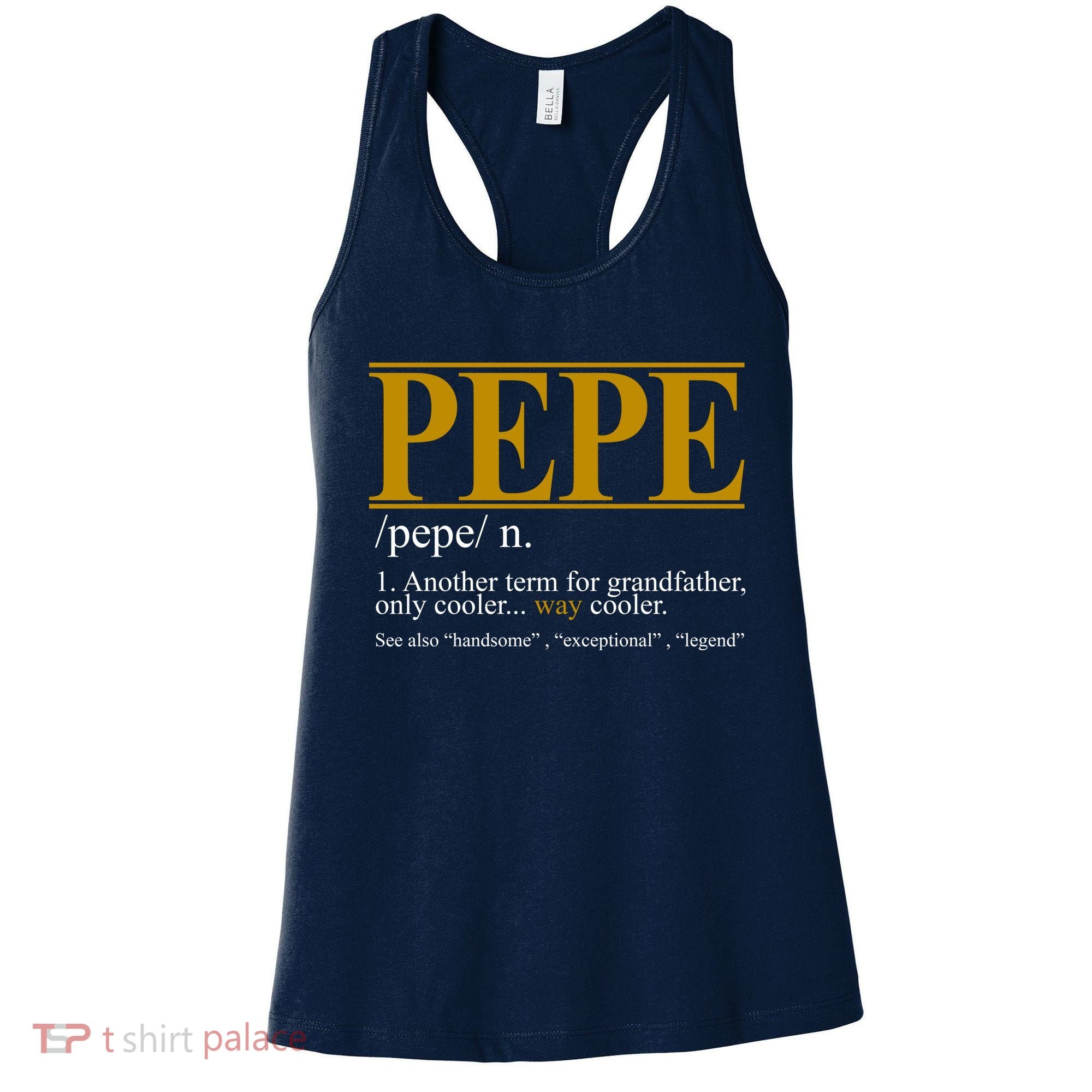 Pepe Fathers Day Gift Grandpa Definition Women's Tank Top