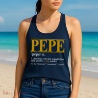 Pepe Fathers Day Gift Grandpa Definition Women's Tank Top thumb 2