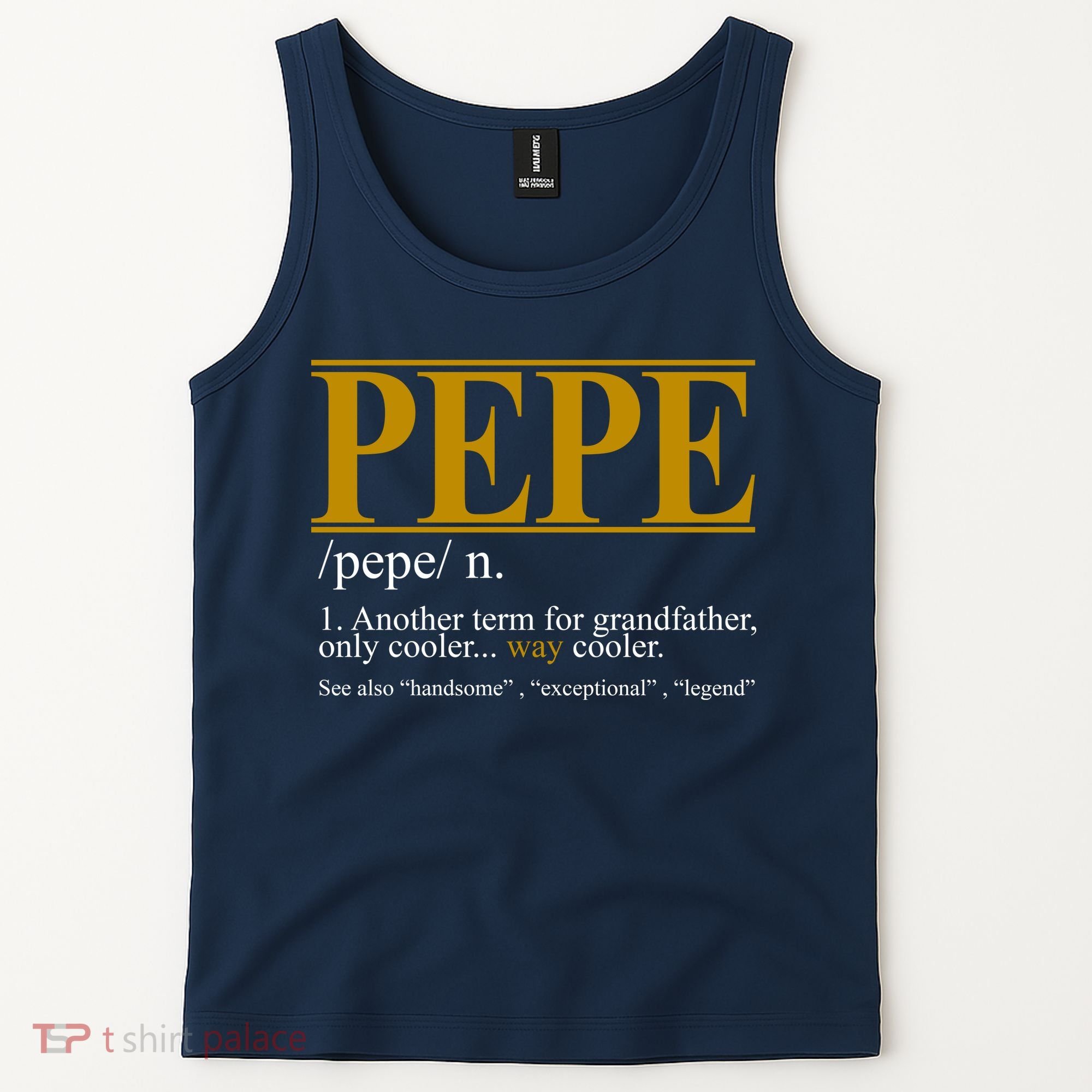 Pepe Fathers Day Gift Grandpa Definition Tank Top