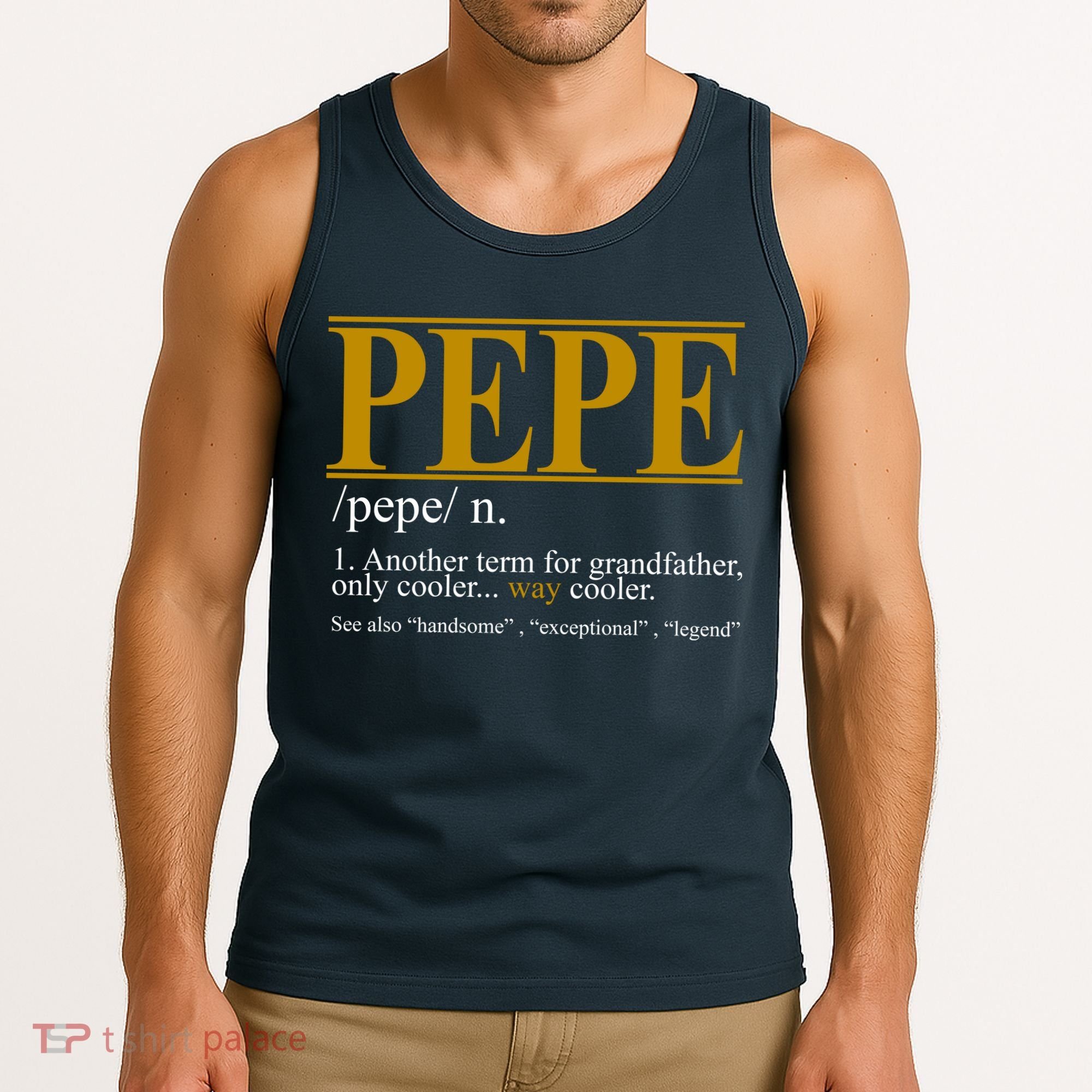 Pepe Fathers Day Gift Grandpa Definition Tank Top