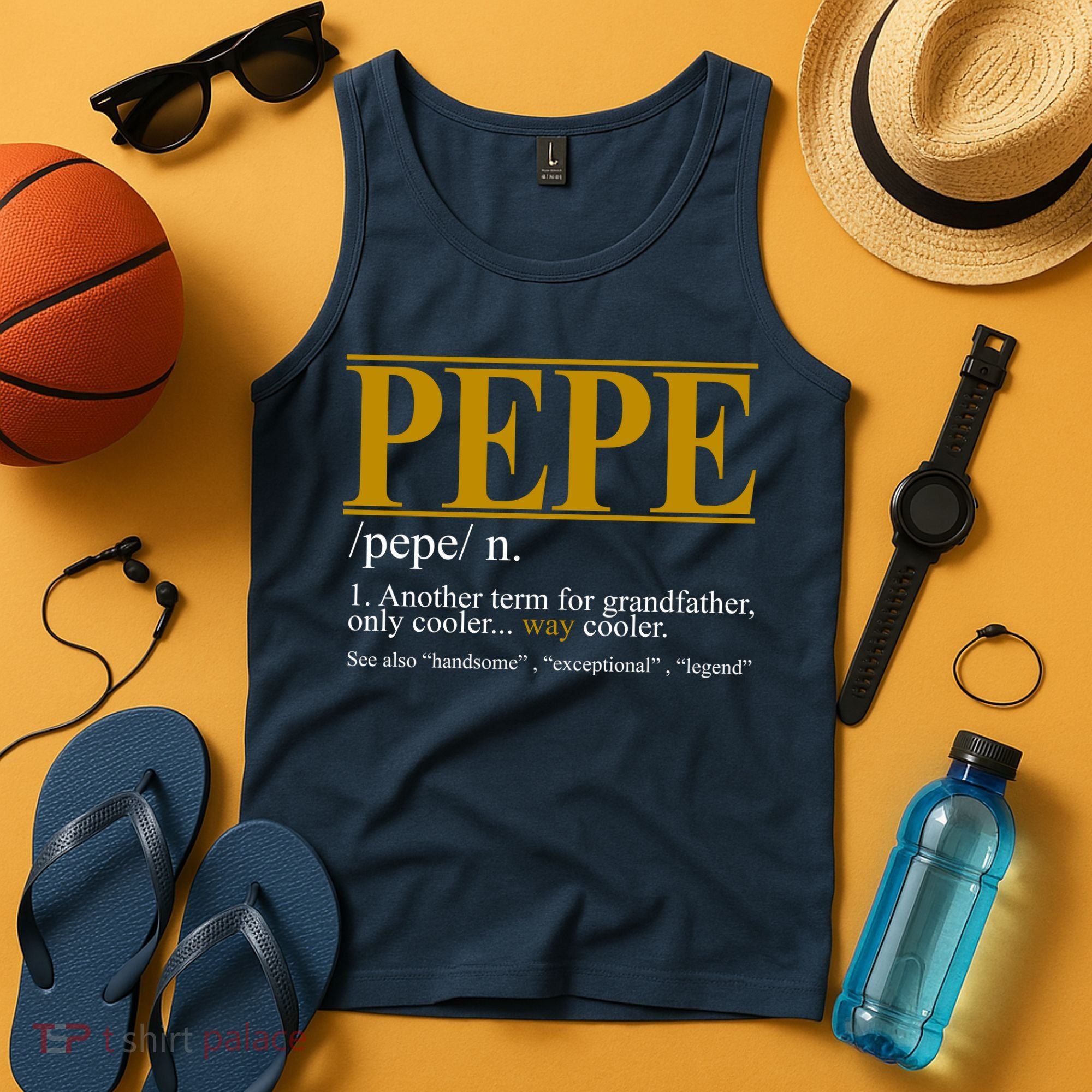 Pepe Fathers Day Gift Grandpa Definition Tank Top