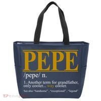 Pepe Fathers Day Gift Grandpa Definition Tote Bag thumb 0