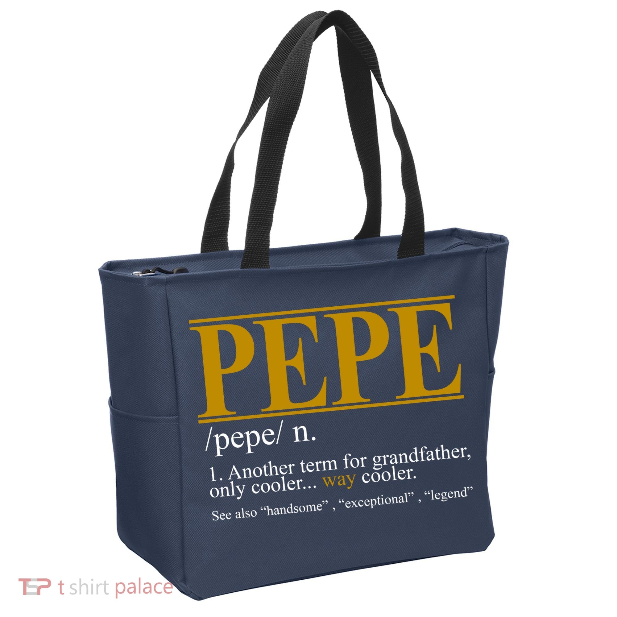 Pepe Fathers Day Gift Grandpa Definition Tote Bag