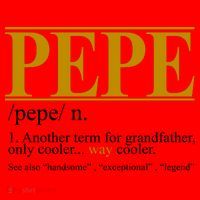 Pepe Fathers Day Gift Grandpa Definition Santa Hat thumb 1