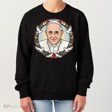 Pope Francis Design Catholic Christian Devotees Souvenir Women's Sweatshirt