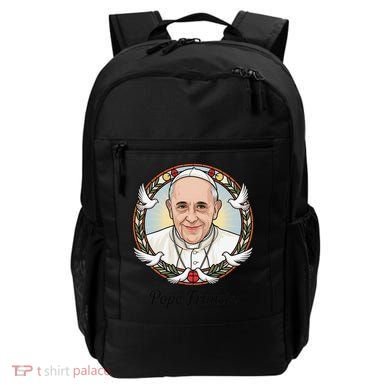 Pope Francis Design Catholic Christian Devotees Souvenir Backpack