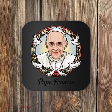 Pope Francis Design Catholic Christian Devotees Souvenir Coaster