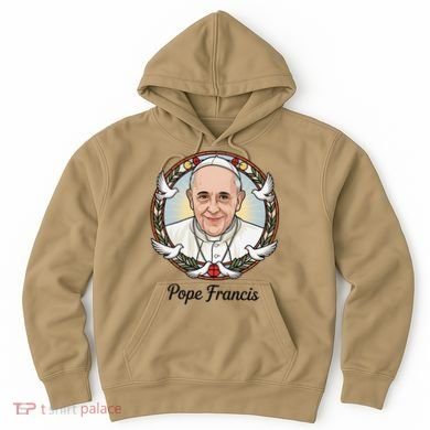 Pope Francis Design Catholic Christian Devotees Souvenir Hoodie