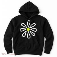 Pickleball Flower Daisy Pickleball Center Hoodie thumb 0