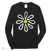 Pickleball Flower Daisy Pickleball Center Long Sleeve Shirt thumb 0