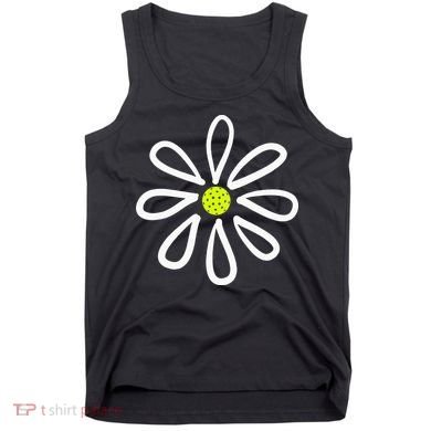 Pickleball Flower Daisy Pickleball Center Tank Top