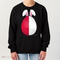 Poland Flag Egg Bunny Ears Polish Easter Sunday Great Gift Women's Sweatshirt thumb 0