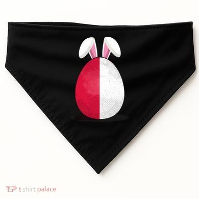 Poland Flag Egg Bunny Ears Polish Easter Sunday Great Gift USA-Made Doggie Bandana