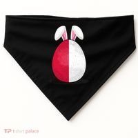 Poland Flag Egg Bunny Ears Polish Easter Sunday Great Gift USA-Made Doggie Bandana thumb 0