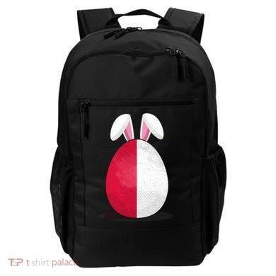 Poland Flag Egg Bunny Ears Polish Easter Sunday Great Gift Backpack
