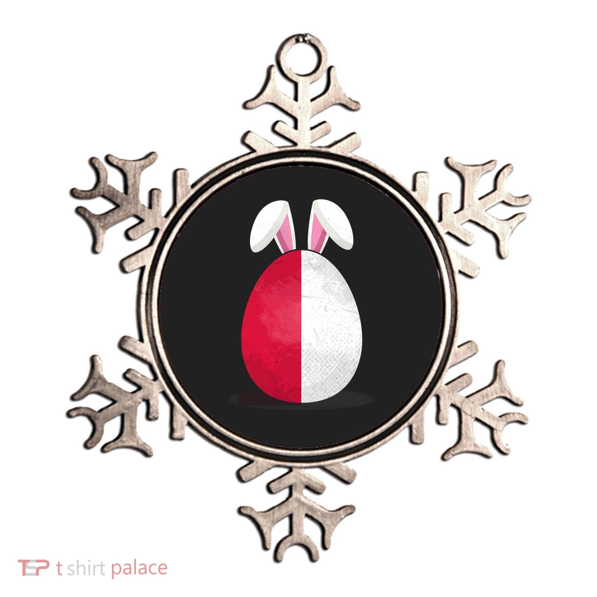 Poland Flag Egg Bunny Ears Polish Easter Sunday Great Gift Ornament