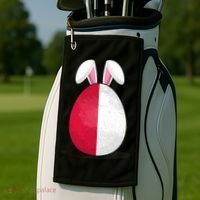 Poland Flag Egg Bunny Ears Polish Easter Sunday Great Gift Golf Towel thumb 2