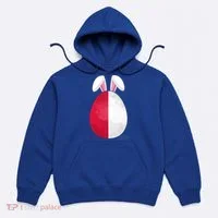 Poland Flag Egg Bunny Ears Polish Easter Sunday Great Gift Hoodie thumb 0