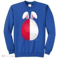 Poland Flag Egg Bunny Ears Polish Easter Sunday Great Gift Sweatshirt thumb 0