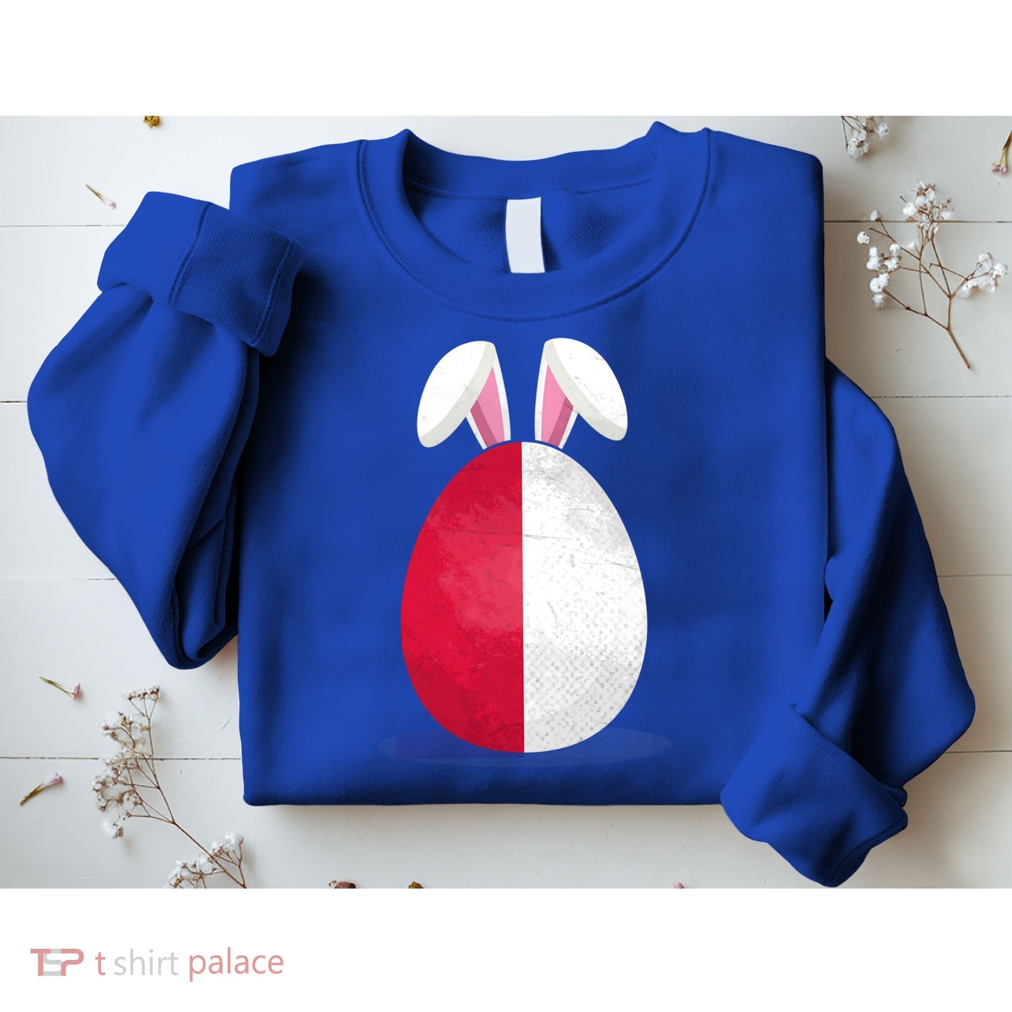 Poland Flag Egg Bunny Ears Polish Easter Sunday Great Gift Sweatshirt