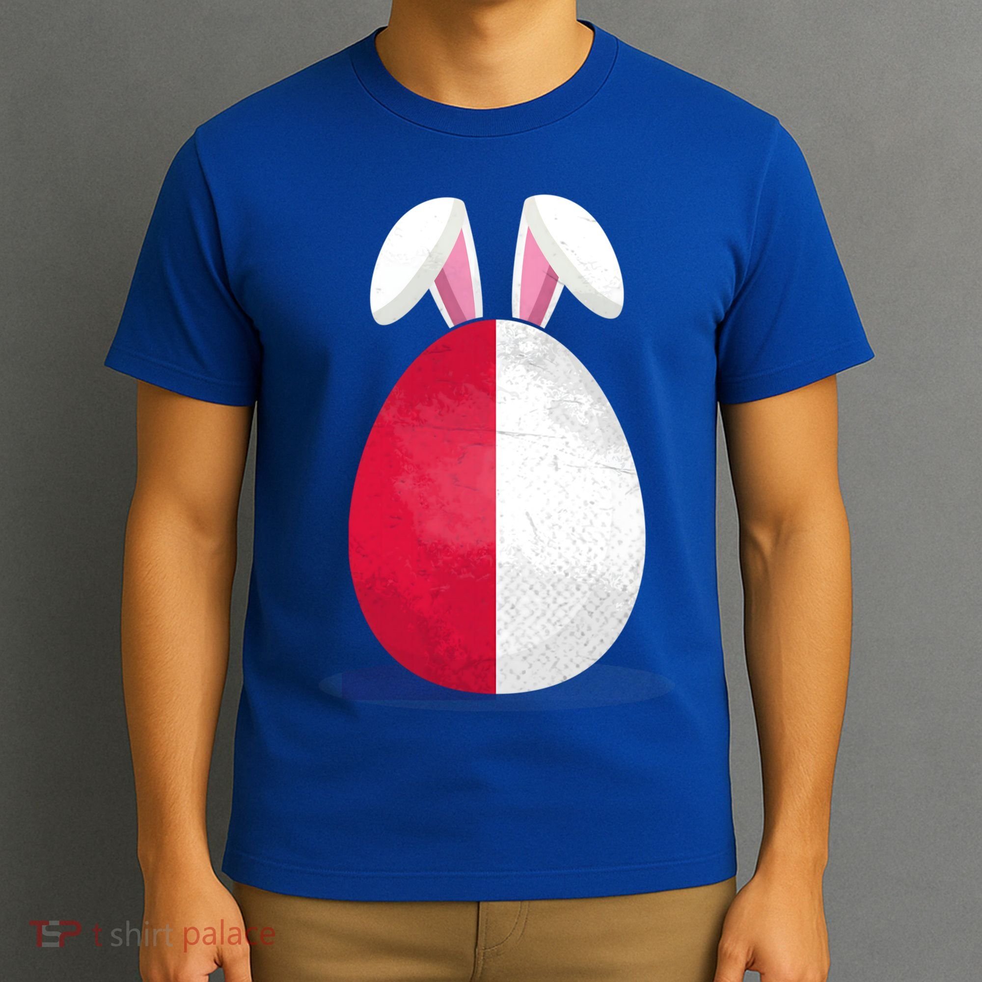 Poland Flag Egg Bunny Ears Polish Easter Sunday Great Gift T-Shirt