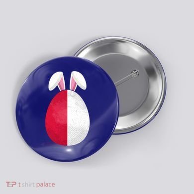 Poland Flag Egg Bunny Ears Polish Easter Sunday Great Gift Button