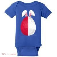 Poland Flag Egg Bunny Ears Polish Easter Sunday Great Gift Baby Bodysuit thumb 0