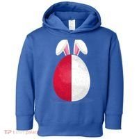 Poland Flag Egg Bunny Ears Polish Easter Sunday Great Gift Toddler Hoodie thumb 0