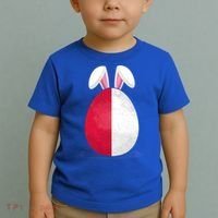 Poland Flag Egg Bunny Ears Polish Easter Sunday Great Gift Toddler T-Shirt thumb 2