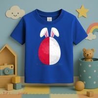 Poland Flag Egg Bunny Ears Polish Easter Sunday Great Gift Toddler T-Shirt thumb 3