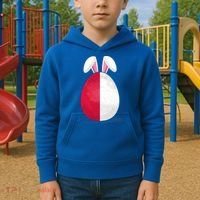 Poland Flag Egg Bunny Ears Polish Easter Sunday Great Gift Kids Hoodie thumb 2