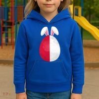 Poland Flag Egg Bunny Ears Polish Easter Sunday Great Gift Kids Hoodie thumb 3