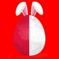 Poland Flag Egg Bunny Ears Polish Easter Sunday Great Gift Santa Hat thumb 1