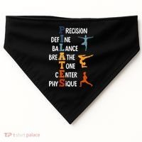 Pilates Fitness Exercise Training Pilates Lover Gift USA-Made Doggie Bandana thumb 0