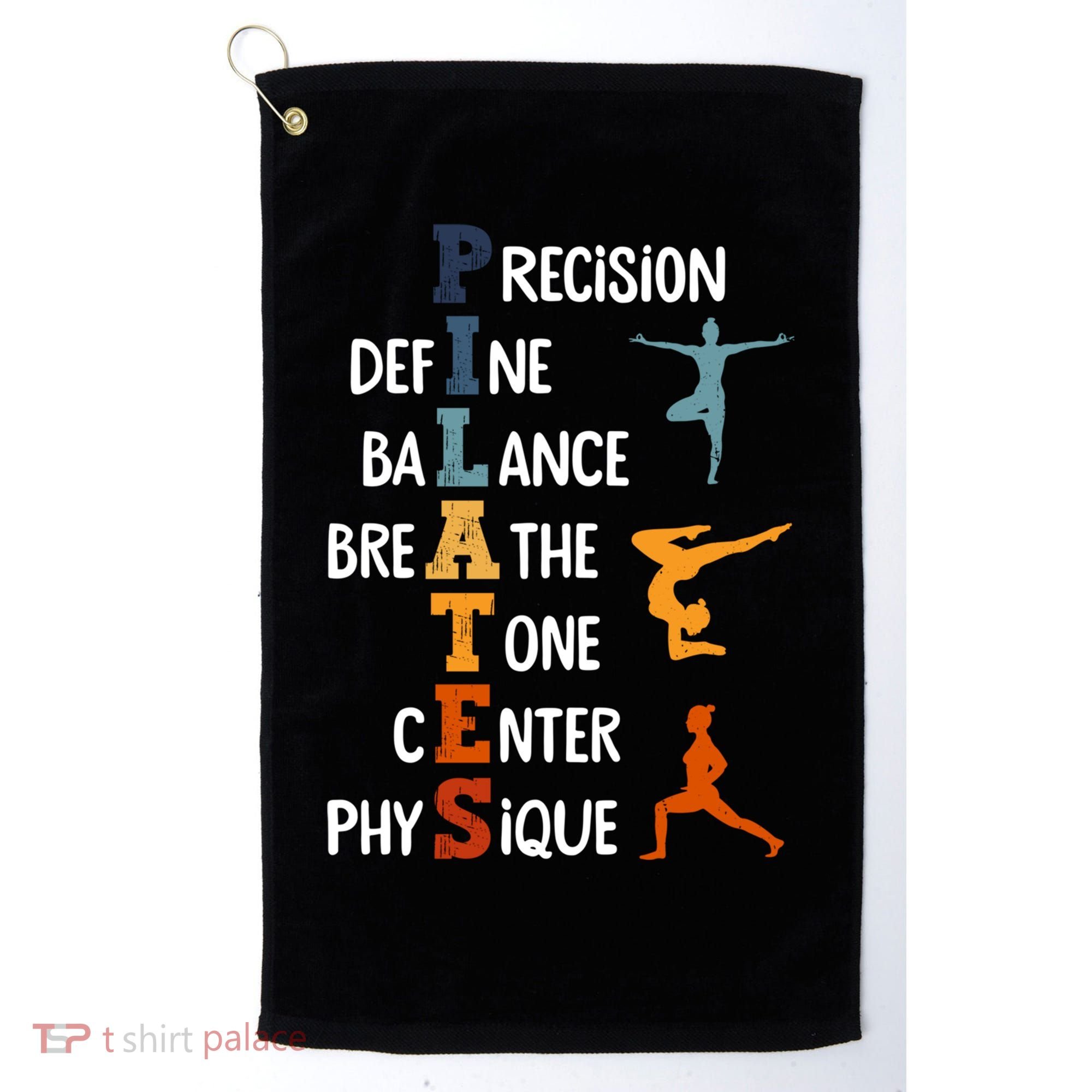 Pilates Fitness Exercise Training Pilates Lover Gift Golf Towel
