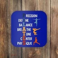 Pilates Fitness Exercise Training Pilates Lover Gift Coaster thumb 0