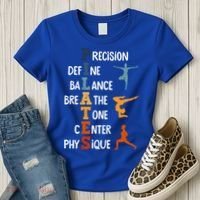 Pilates Fitness Exercise Training Pilates Lover Gift Women's T-Shirt thumb 3