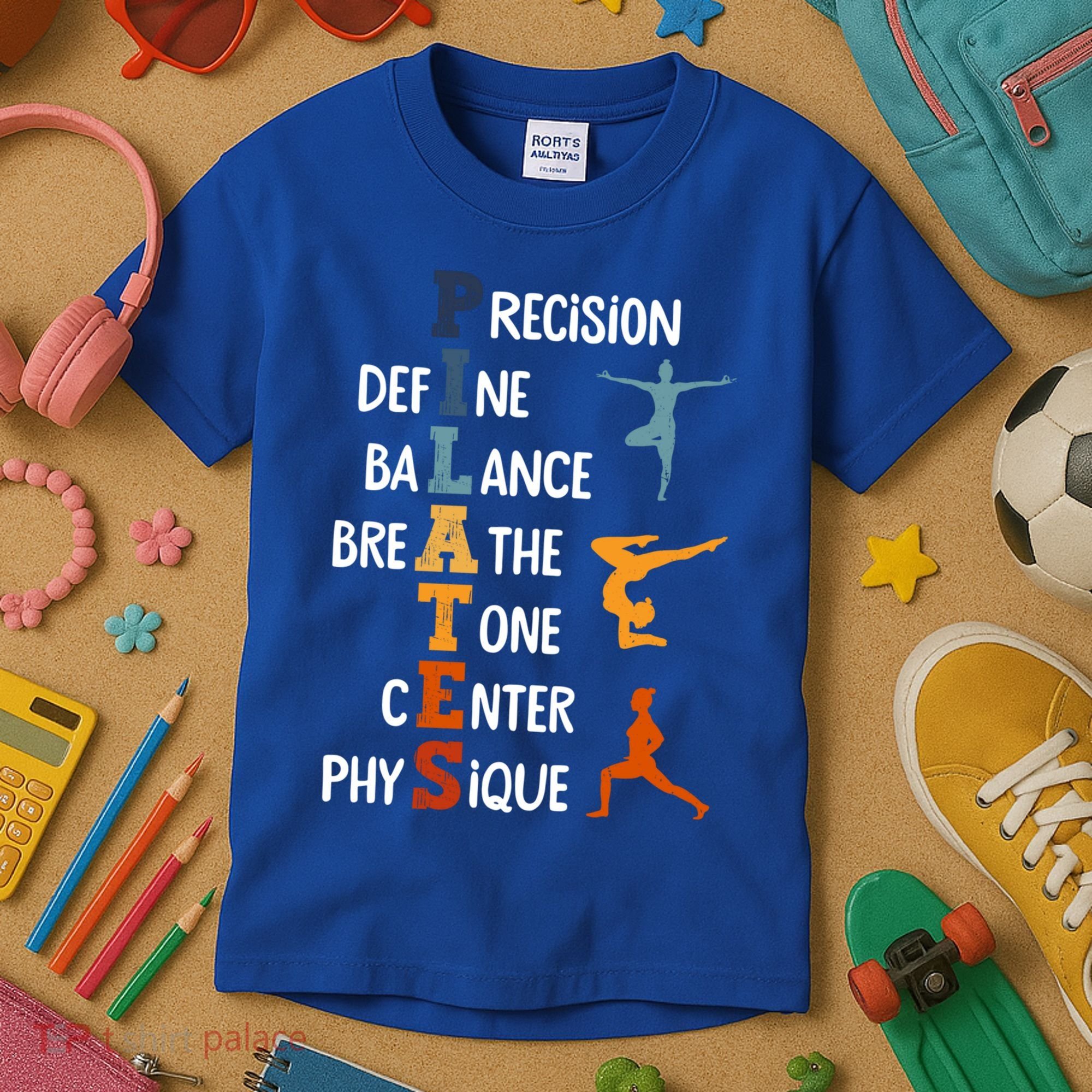 Pilates Fitness Exercise Training Pilates Lover Gift Kids T-Shirt